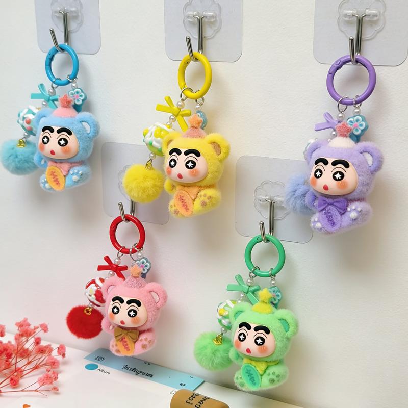 Crayon Shin-chan Toy Keychain Gifts Cartoon Shin-chan Hanging Pendant Keyring Backpack Pendant Charms Keychain for Children Gift
