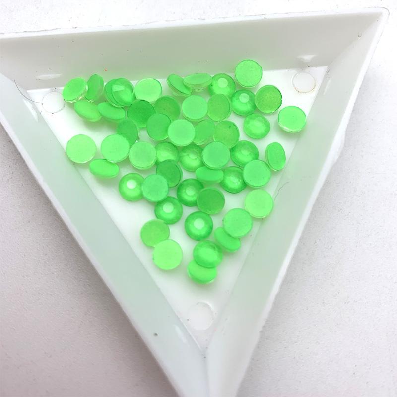 Factory Supply SS6/SS10/SS16/SS20  Non Hotfix Fluorescent Neon Purple Colours Rhinestones Flat Back 1440PCS&SS6 неоновый зеленый