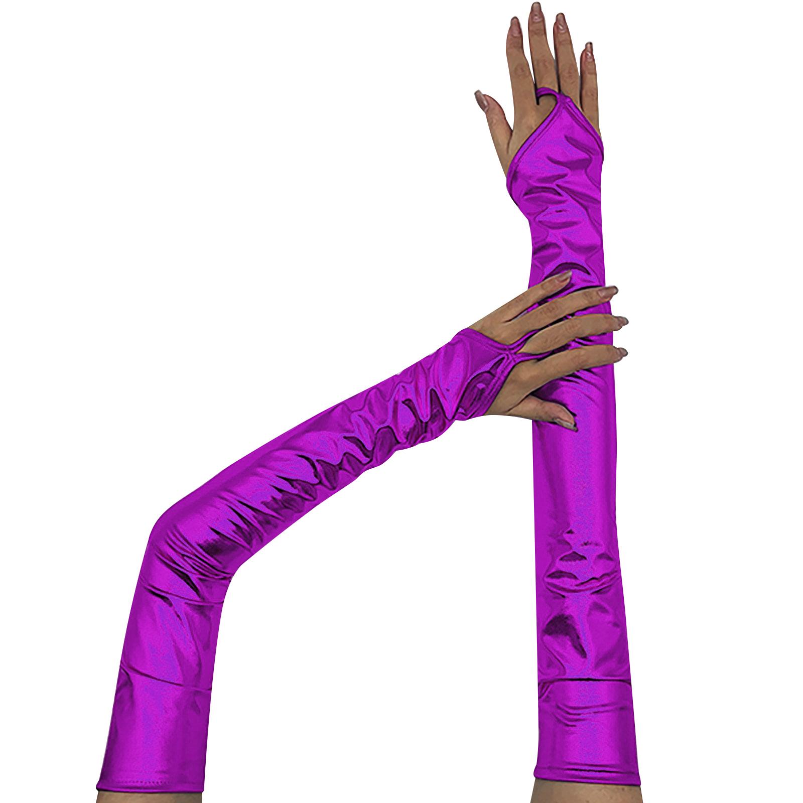 

Рукавички без пальців Мокрий вигляд Оперні рукавички Танцювальний костюм для нічного клубу Аксесуари для косплею на Хелловін Оперні рукавички