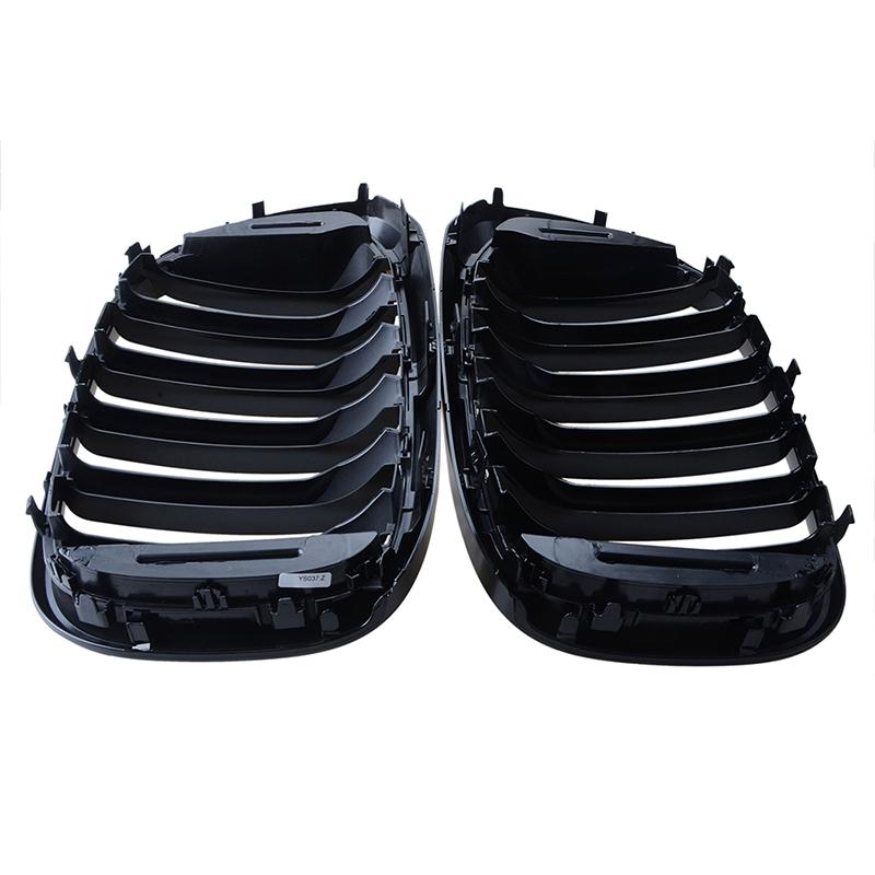 Rhyming Car Front Bumper Grille Radiator Grill Black Tuning M Performance Fit For BMW X3 G01 X4 G02