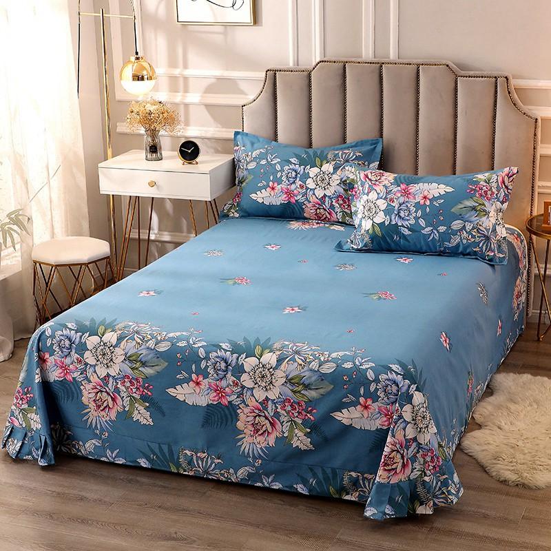 Pure Cotton Brushed Flat Sheet 1Pc High Quality Skinfriendly Fabric Bed Sheet For Double Bed No Pillowcase
