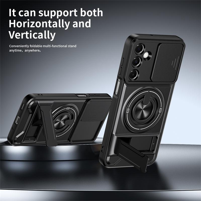 Panzer Hülle für Samsung Galaxy A37 A56 A36 A16 A26 A06 A17 A07 A55 A35 A25 A15 5G Magnetischer Ständer Halter Ring Linsen Schutz Abdeckung