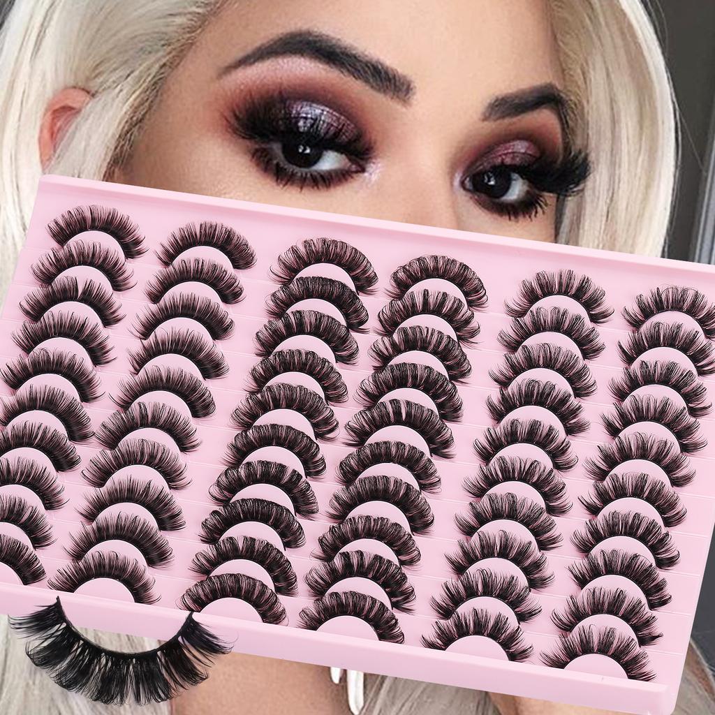 30 Pairs Of Dense Curled Eyelashes False Eyelash Dense Simulation