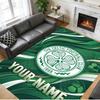Crystal Velvet Rug Custom Name Text, Soft Non Slip Floor Mat Home DecorCeltic FC