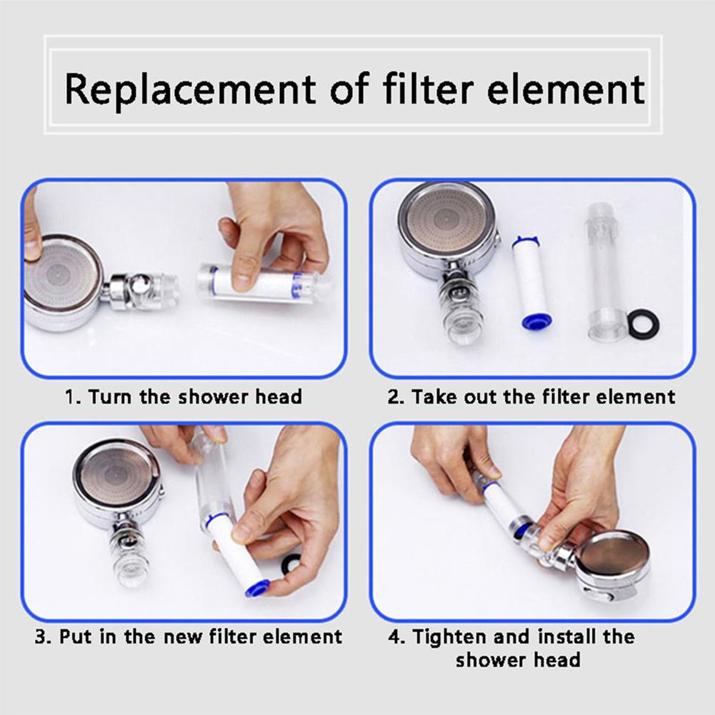 Filter PP Filter Rod Shower Head Home Bathroom Negative Ion Replacement