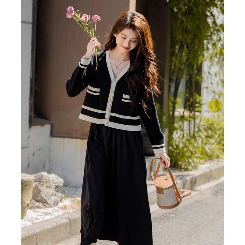 Mokana Women's Stylish V-Neck Long Sleeve Knit Top