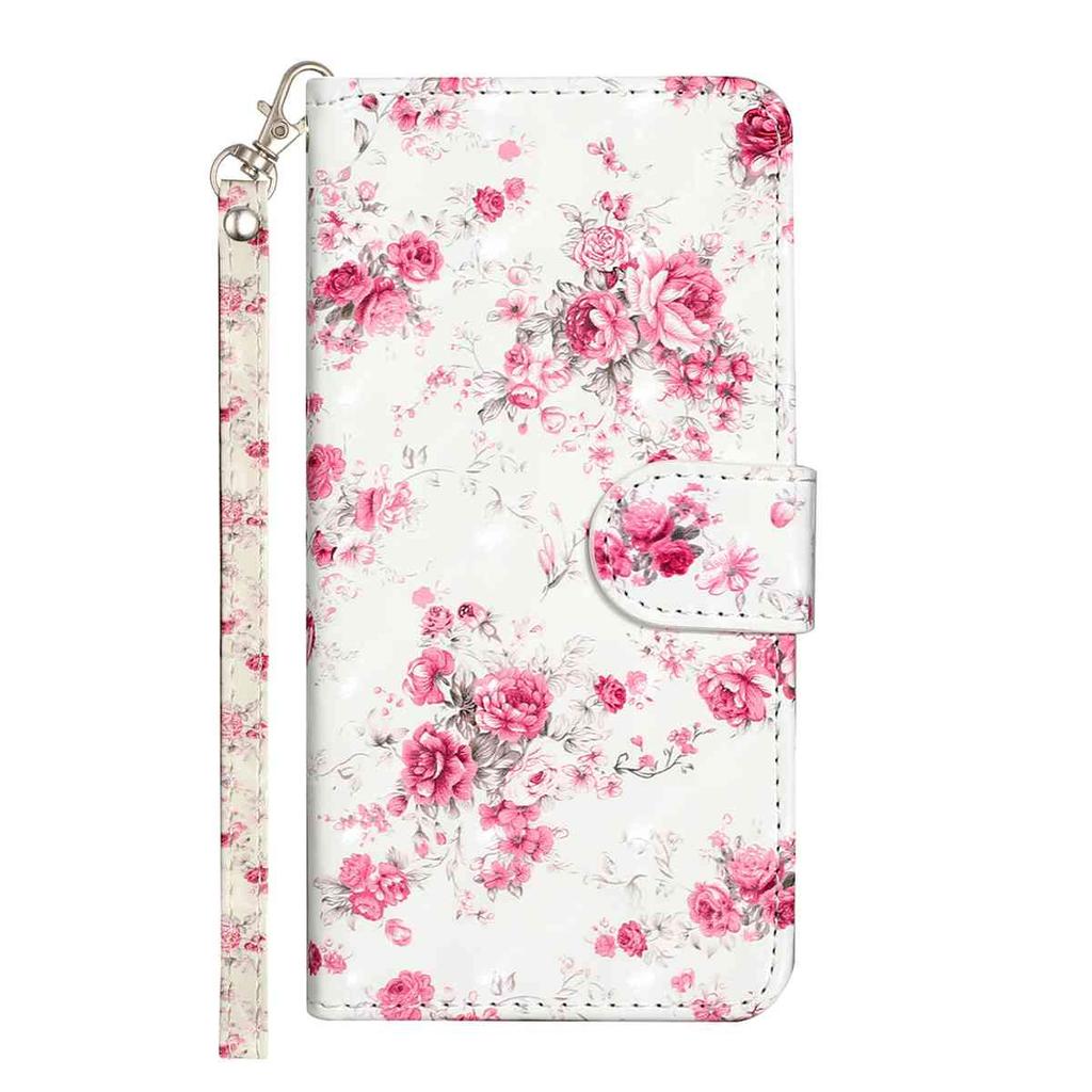 For Xiaomi Redmi 15C 4G (EU) (173mm)/15C 5G (EU) (173mm)/Poco C85 4G (173mm) Case Pattern Print Leather Phone Cover with Strap