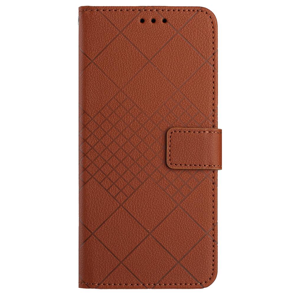 HT06 For Xiaomi Redmi A3 4G/Poco C61 4G Case Rhombus Pattern PU Leather Folio Phone Cover
