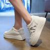 Korean version of imitation leather little white shoes women's 2025 summer and autumn new lace-up soft sole soft surface fashion versatile sports 