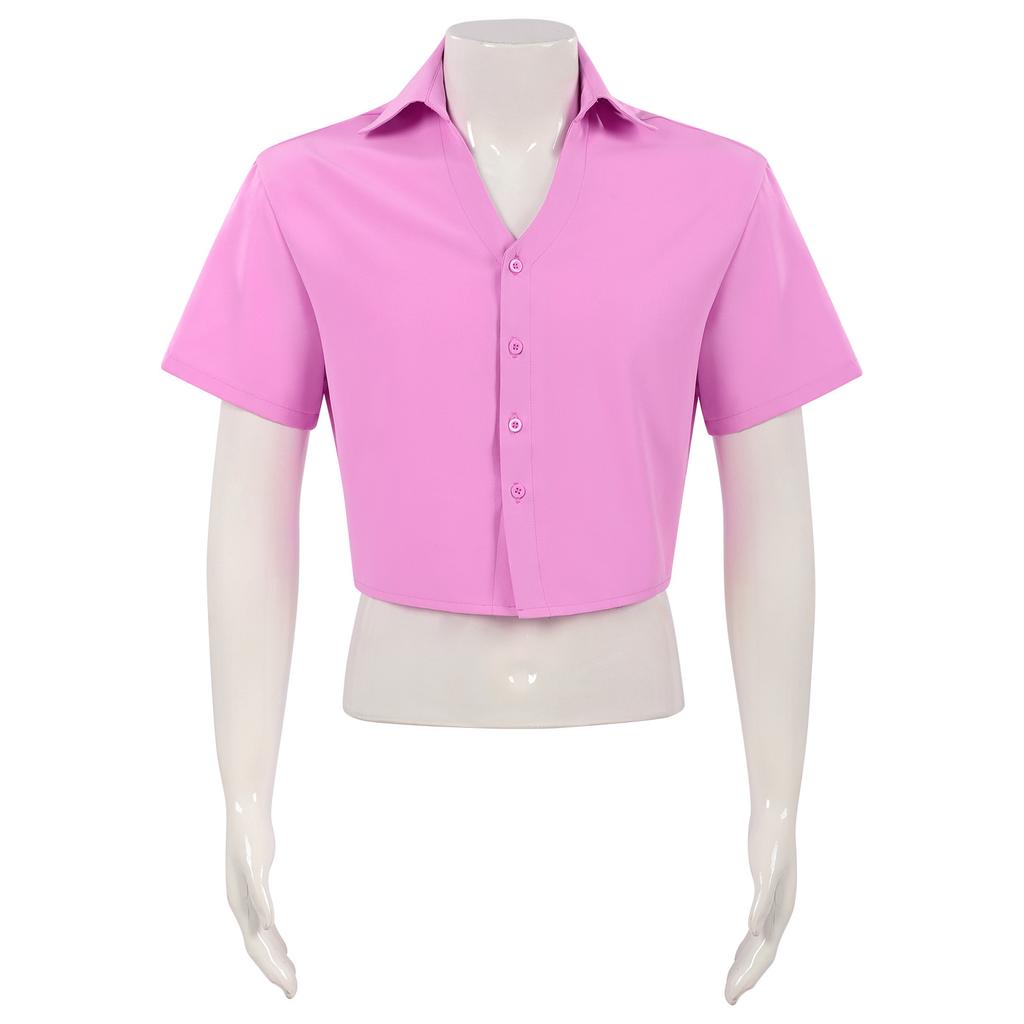 K-Pop Demon Hunter Cosplay Costume Shaka Boys Devil Boy Group Abby Romance Anime Pink Shirt