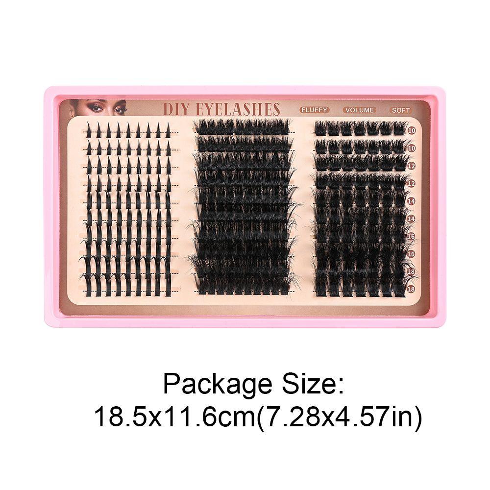 Bond and Seal False Eyelashes 10-18mm Length Fake Eyelash 3D Faux Mink Lash  Makeup Enhancement