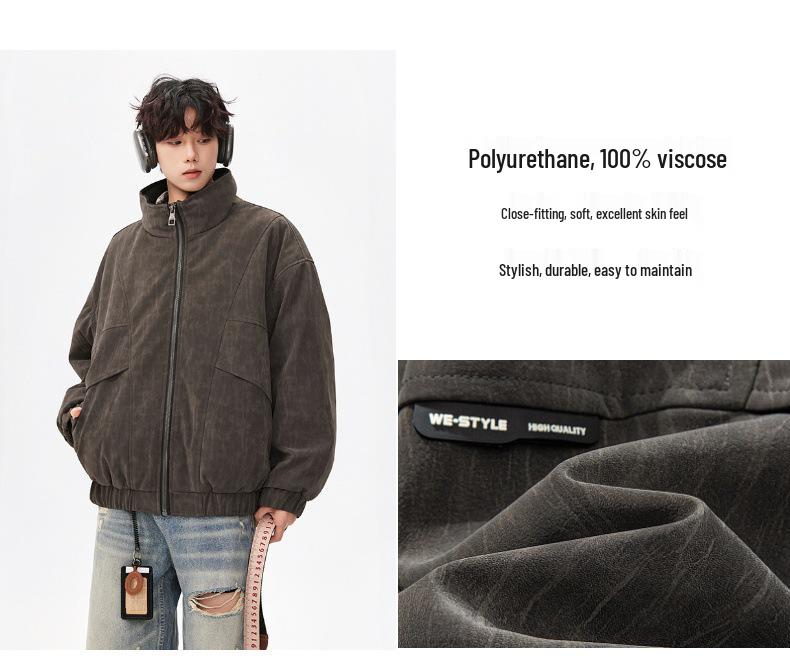 2025 Winter White Duck Down Jacket: Korean Style, Versatile Men's Fashion, Loose Fit, Warm and Stylish with Solid Color