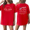 Women's Casual Printed Round Neck Pullover Short Sleeve Top
