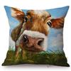 Nordische Aquarell Schöne Kuh Malerei Heim Dekoration Sofa Überwurf Kissenbezug Ölgemälde Baumwolle Leinen Stuhl Sitzkissenbezug