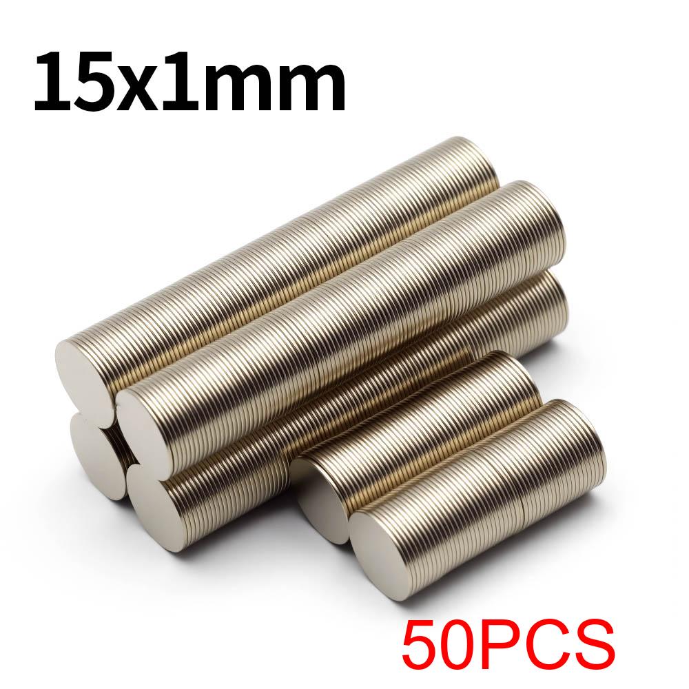 15x1mm Super Strong Neodymium Magnet N35 NdfeB Permanent Magnetic imanes Round Powerful Magnets Refrigerator Magnet