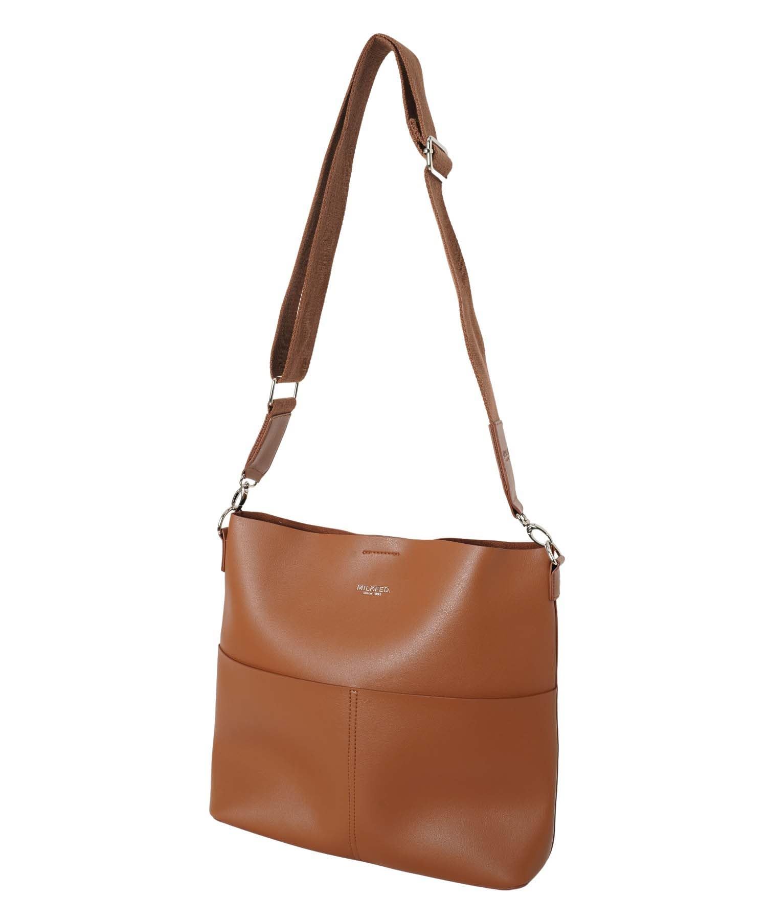 

Milkfed FAUX LEATHER BAG Shoulder Brown Bag, Women s,
