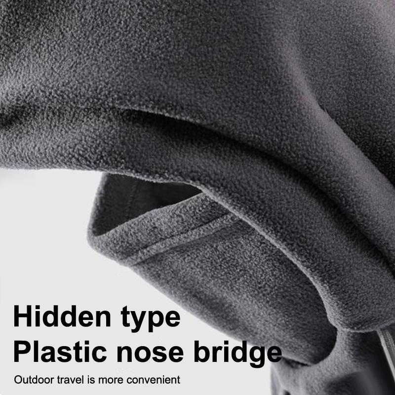 Winter Plush Winter Cap - Elastic Drawstring Closure Lightweight And Warm For Cycling, Skiing, Outdoor Activities Solid Color