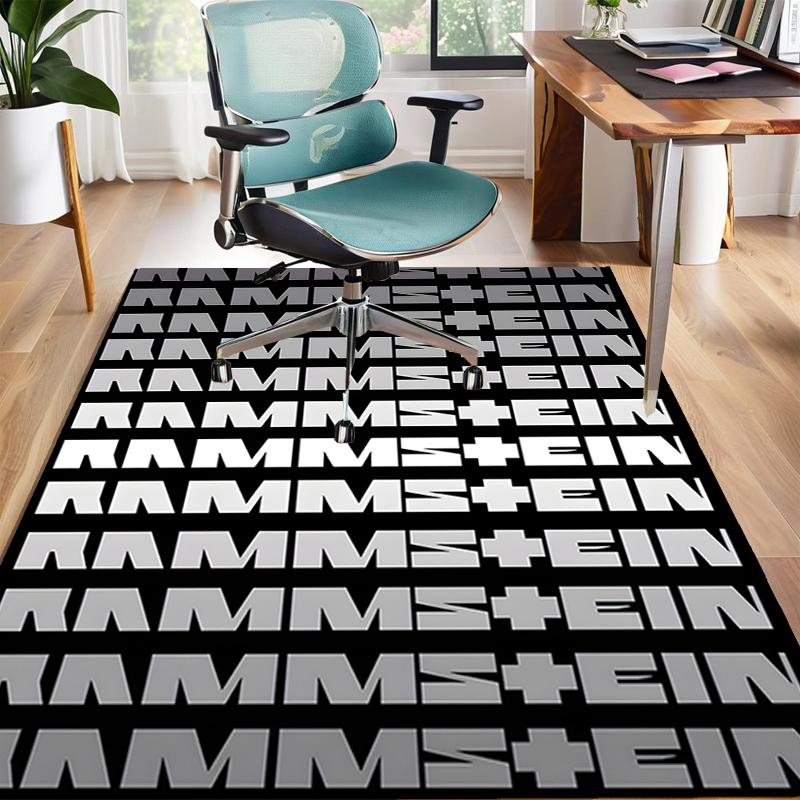 1pc Rammstein2 Design Area Rug - Non-Slip, Soft & Cozy Floor Mat for Living Room, Bedroom, Office - Indoor/Outdoor Decorative Carpet