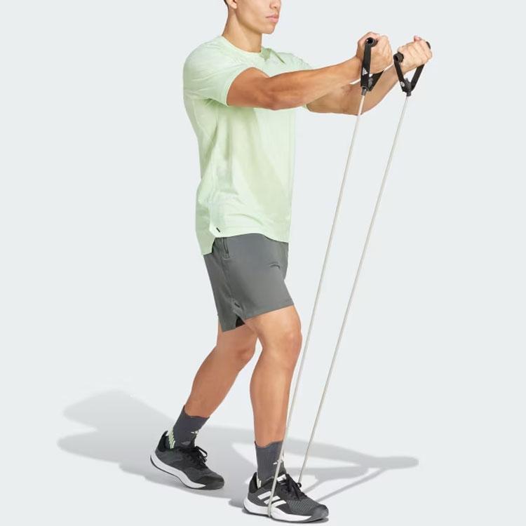 Adidas Logo Tie-Dye Crew Neck Short Sleeve T-Shirt Men Tops Light-Green IS3801