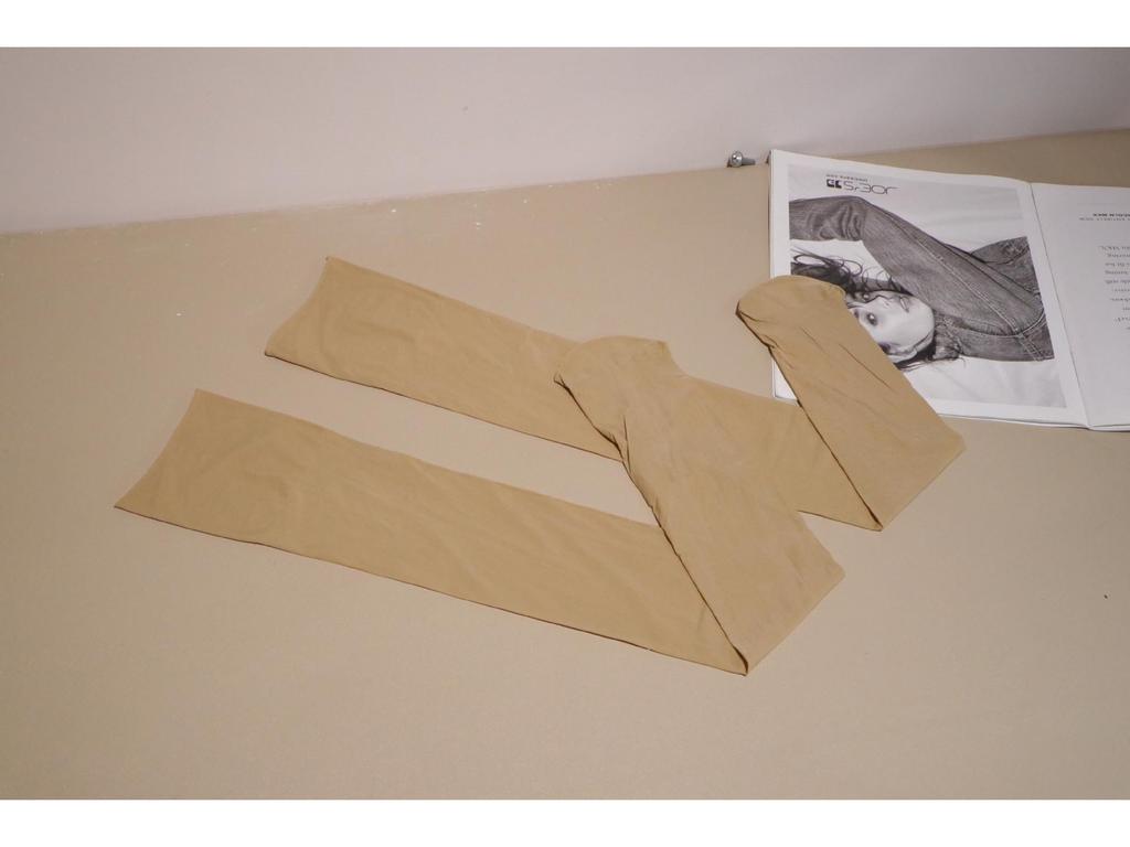 Luxurious Silky Thigh-High Stockings with Lace Trim