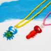 3D Lampwork Glass Lobster Crab Pendant Charms For DIY Necklace Jewelry Making Miniature Figurine Ornaments Aquarium Decor, 1 Pc