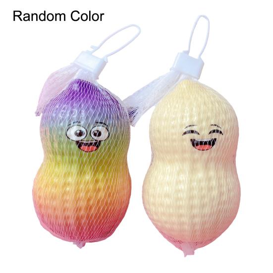 Jouet à presser cacahuète factice Dessin animé Jouet anti-stress Montée lente Simulation Boule de relaxation Fidget pour Enfants Adultes Anxiété