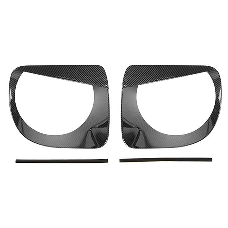 

Автомобильный ABS фара защитная крышка фары декоративная крышка для Jeep Renegade 2019 Up автомобильные внешние аксессуары углеродного волокна черного