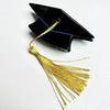 Chapeau de diplôme à pampilles jaunes Pince à cheveux Accessoire de coiffure créatif pour la remise des diplômes Filles