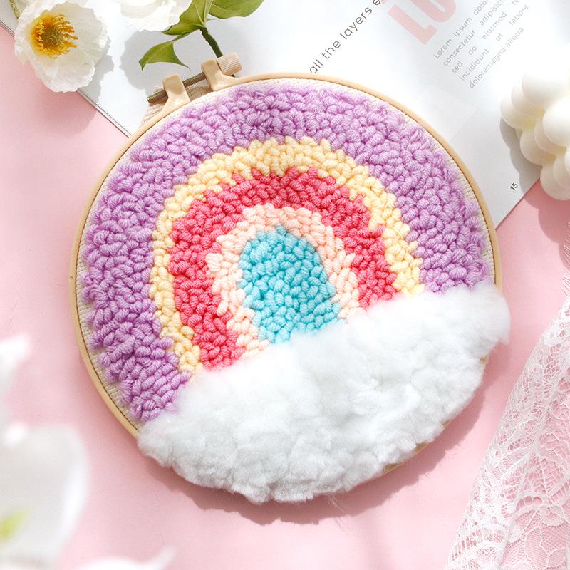 DIY Punch Needle Embroidery Kit: Russian Yarn Decorative Painting