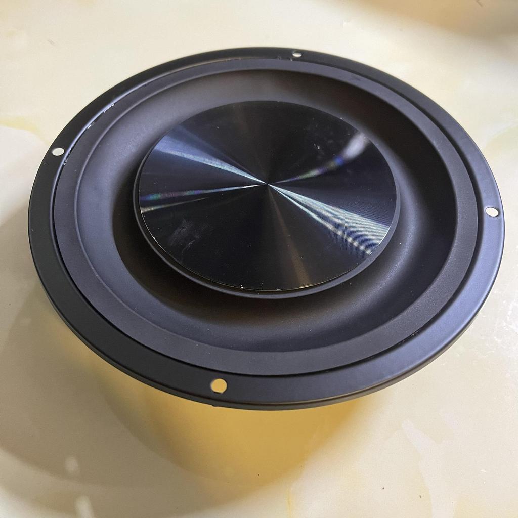 4" x 3" Inverted Edge Bass Diaphragm Radiator with 5" x 6" Bracket for Passive Vibration Cones - Audio Accessory