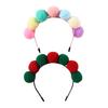 Headgear Mini Ball Design Ultra-Light Friendly to Skin Vivid Color Easy-wearing Dress Up Polyester Pet Cat Hair Hoop Party Decoration Headdress
