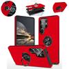 Solid Color Soft TPU + Hard PC 360°Rotating Ring Car Mount Armor Phone Case for Samsung S26 Ultra/S26 Plus/S26 2-in-1 Back Cover