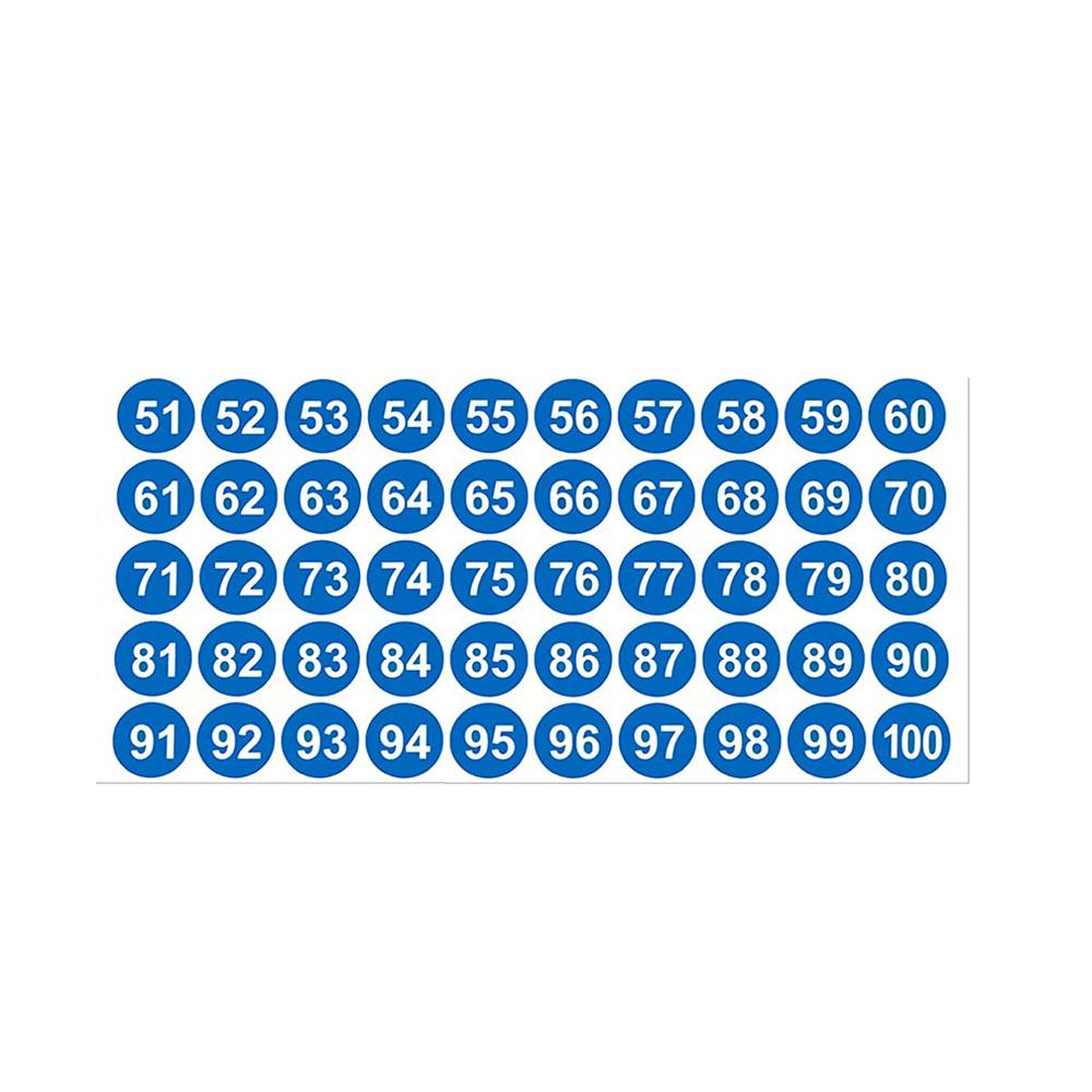 1-50 51-100 Letter Number Sticker Self-Adhesive Waterproof Labels Number Advent Stickers Calendar Number Paper Stickers Decor