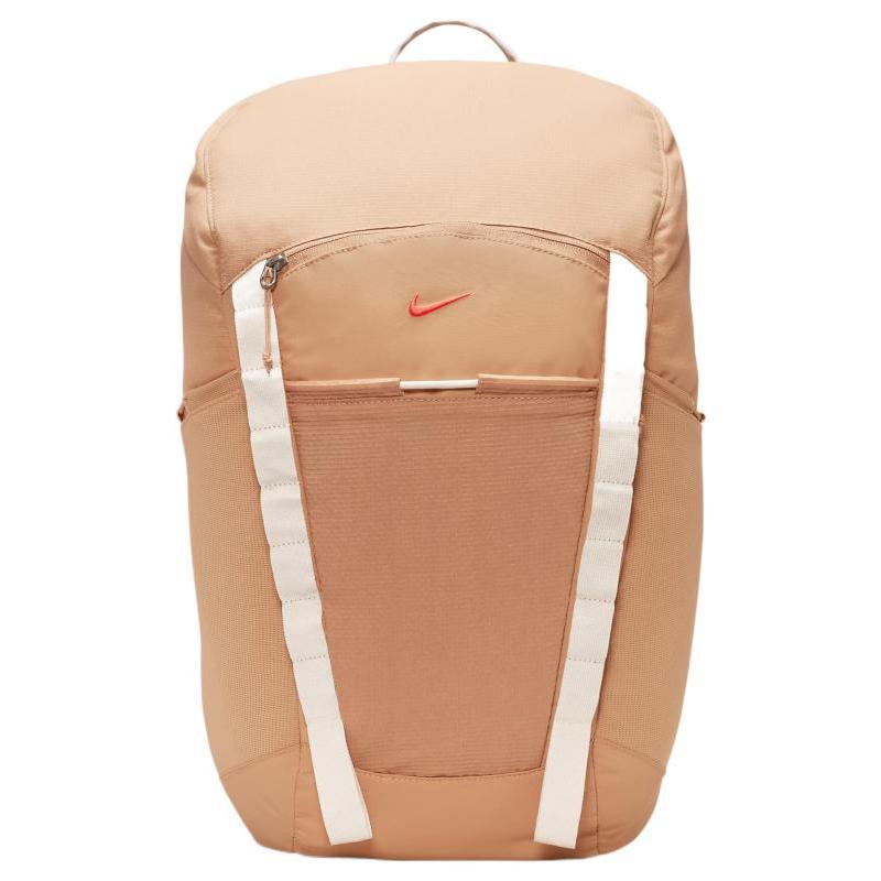 Nike Polyester Backpack Regular Unisex Amber Brown & Night Chestnut & Bright Dark Red Casual DJ9677-225