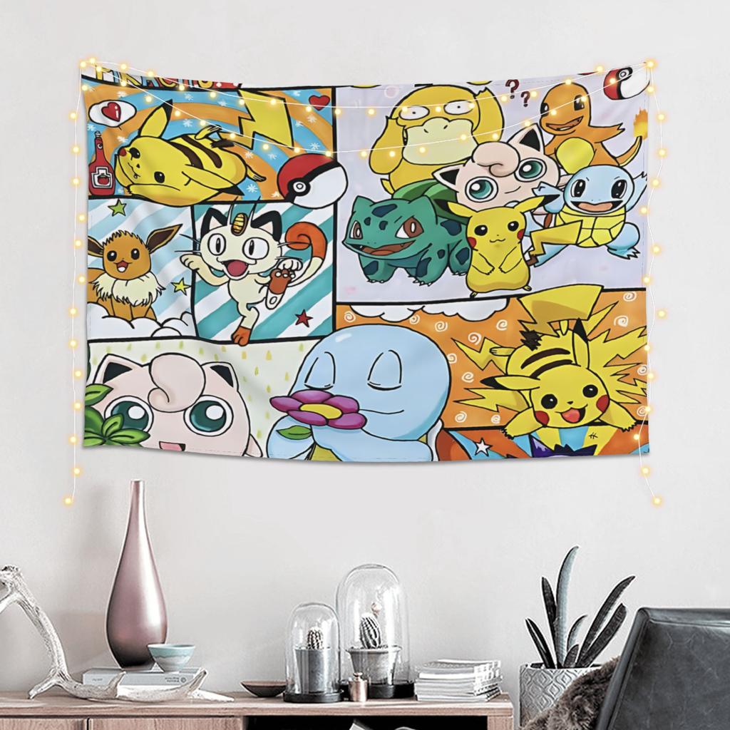 Pokemon Theme Charizard Cutecore Tapestry Room decoration Home Decoration Tapestry Decor Accessories Cute Room Decor
