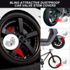 alpmosn Car Wheel Tire Valve Caps 4pcs Bling Tire Valve Caps Crystal Tire Caps