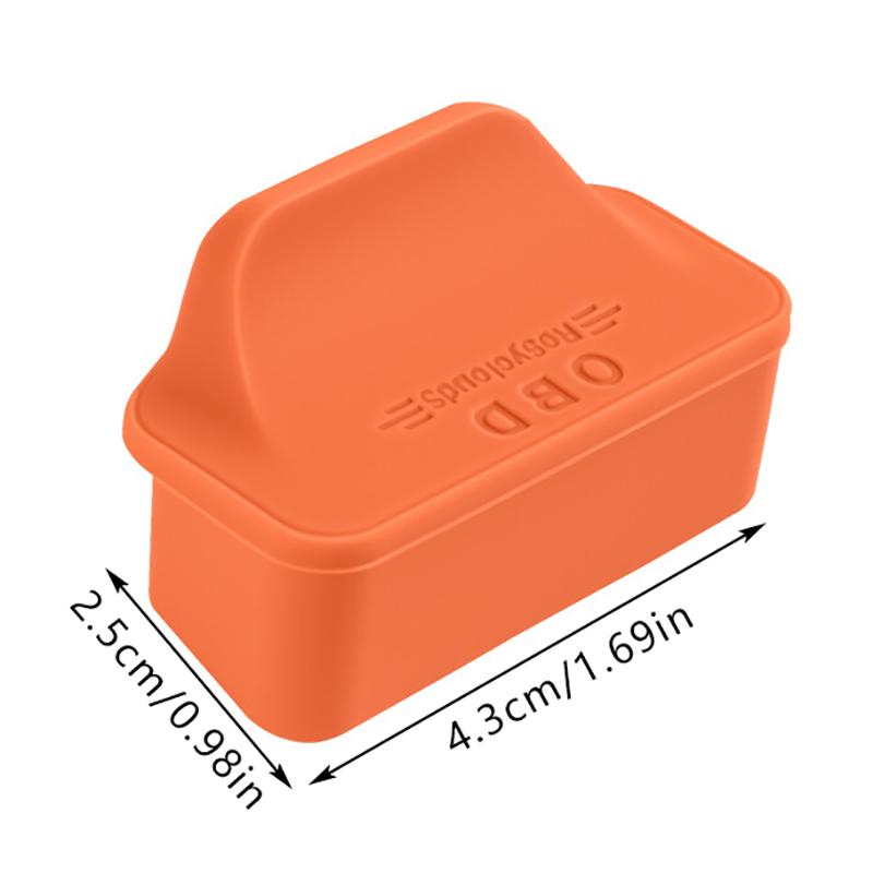 Housse de protection d'interface de diagnostic OBD de voiture pour modification SN Housse anti-poussière OBD en silicone Accessoires de garniture intérieure