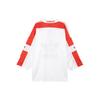 adidas Originals Blueliner Trefoil Mesh Three-Quarter Sleeve T-Shirt Men Tops White Red FM1586