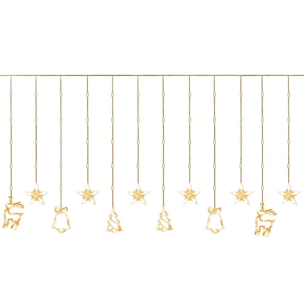 LED Curtain Light IP43 Water Resistant Romantic Decorative USB Curtain String Lamp for Bedroom Livin