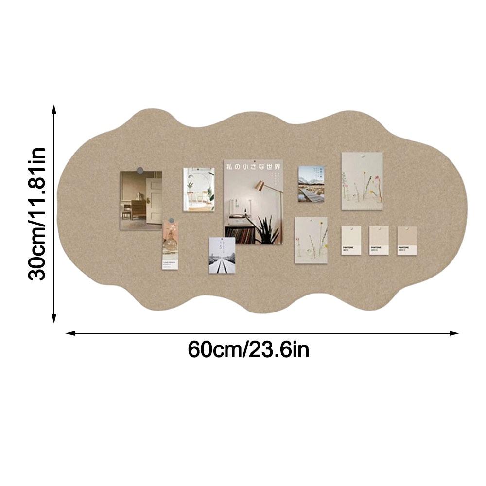 Self-adhesive Photo Wall Sticker Easy to install No-drill Felt Board Display Background Living Room Bedroom Desk Decoration