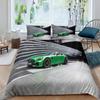 Racing Car Printed Duvet Cover With Pillowcase Bedding Set Single Double Twin Full Queen King Size 2/3pcs Polyester Quilt Cover