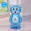 Creative Little Bear Piggy Bank Transparent Coin Paper Money Saving Box Cute Safe Deposit Box Kids Holiday Gift Desktop Decor
