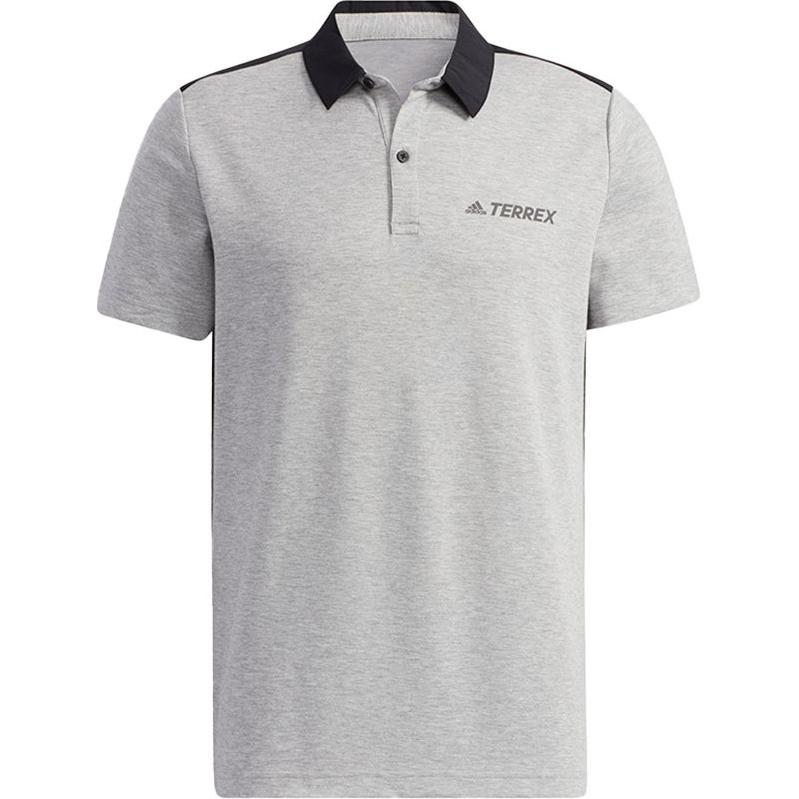 

Adidas Дышащая рубашка поло с коротким рукавом, мужская, серая GN7609 XXXL