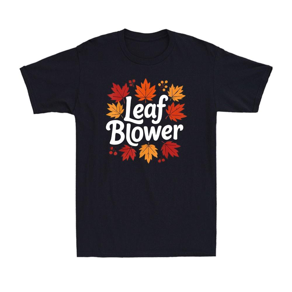Spooktacular Fall Leaf Blower Sucking Leaf Blowers Cozy Men s T-Shirt XXXL