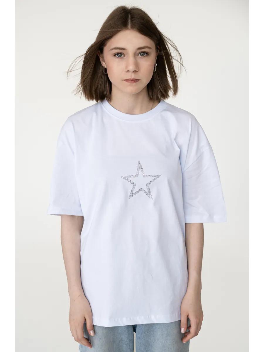T-shirt with rhinestones S