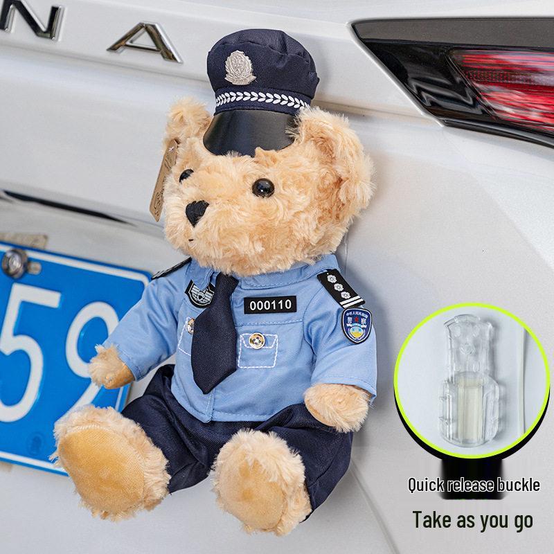 Firefighter Police Teddy Bear Plush Toy - Little Bear Cushion Wedding Gift