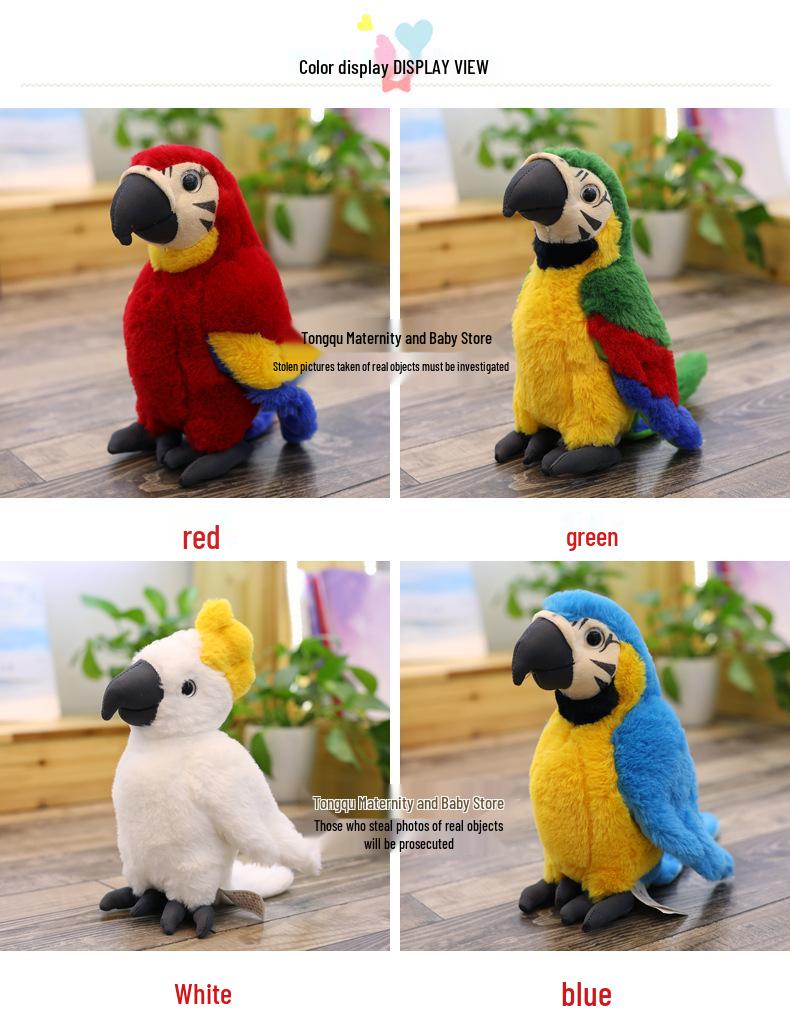 Macaw Plush Toy - Perfect Ornament & Gift for Children's Day or Birthdays