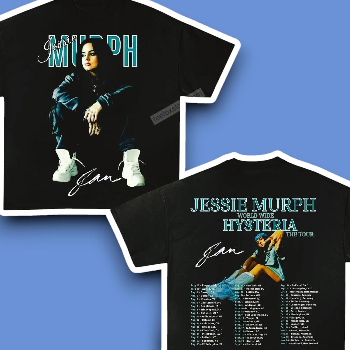 Jessie Murph 2026 Worldwide Hysteria The Tour Concert T-Shirt All Size S-4XL S