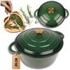 Olla de Hierro Fundido Esmaltada 26cm 5L Hage Verde