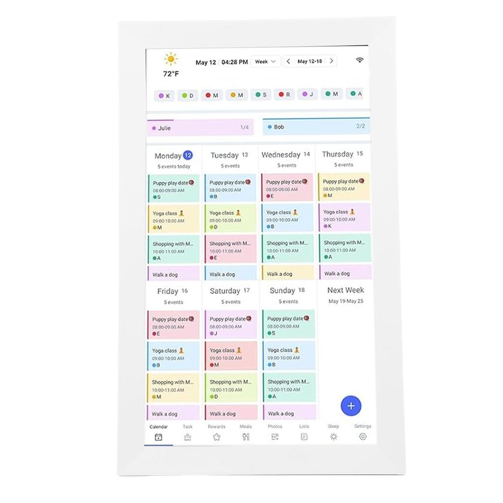 15,6 Zoll Wandplaner Digitaler Kalender Aufgabenplaner WiFi Intelligenter Touchscreen Interaktives Display Wand-Schreibtischhalterung APP